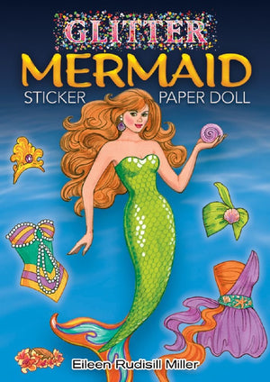 Glitter Mermaid Sticker Paper Doll (Dover Little Activity Books: Fantasy),Used