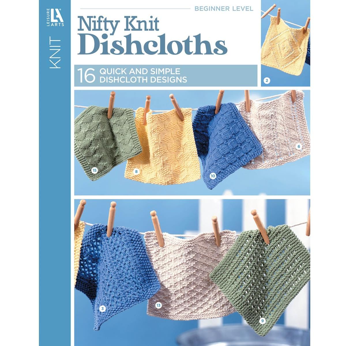 Nifty Knit DishclothsIncludes 16 Dishcloth Designs Each in One of Four Colors