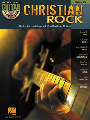 Hal Leonard Christian Rock Guitar Playalong Volume 71 Book/Cd,Used