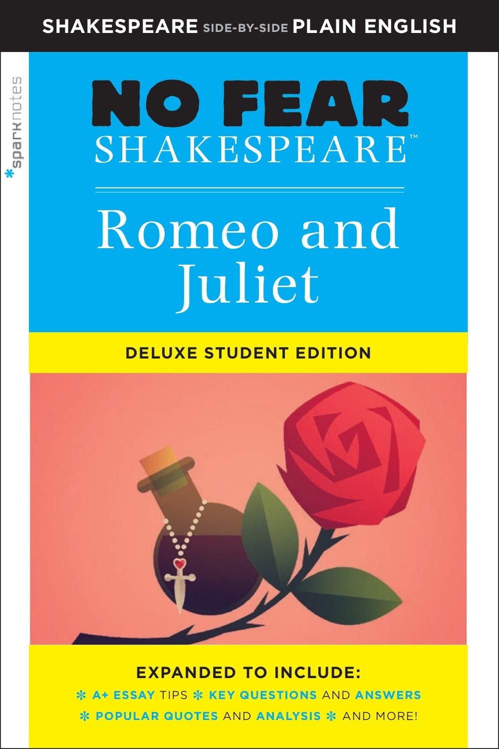 Romeo and Juliet: No Fear Shakespeare Deluxe Student Editions  Shakespeare SidebySide Plain English (Volume 30),Used