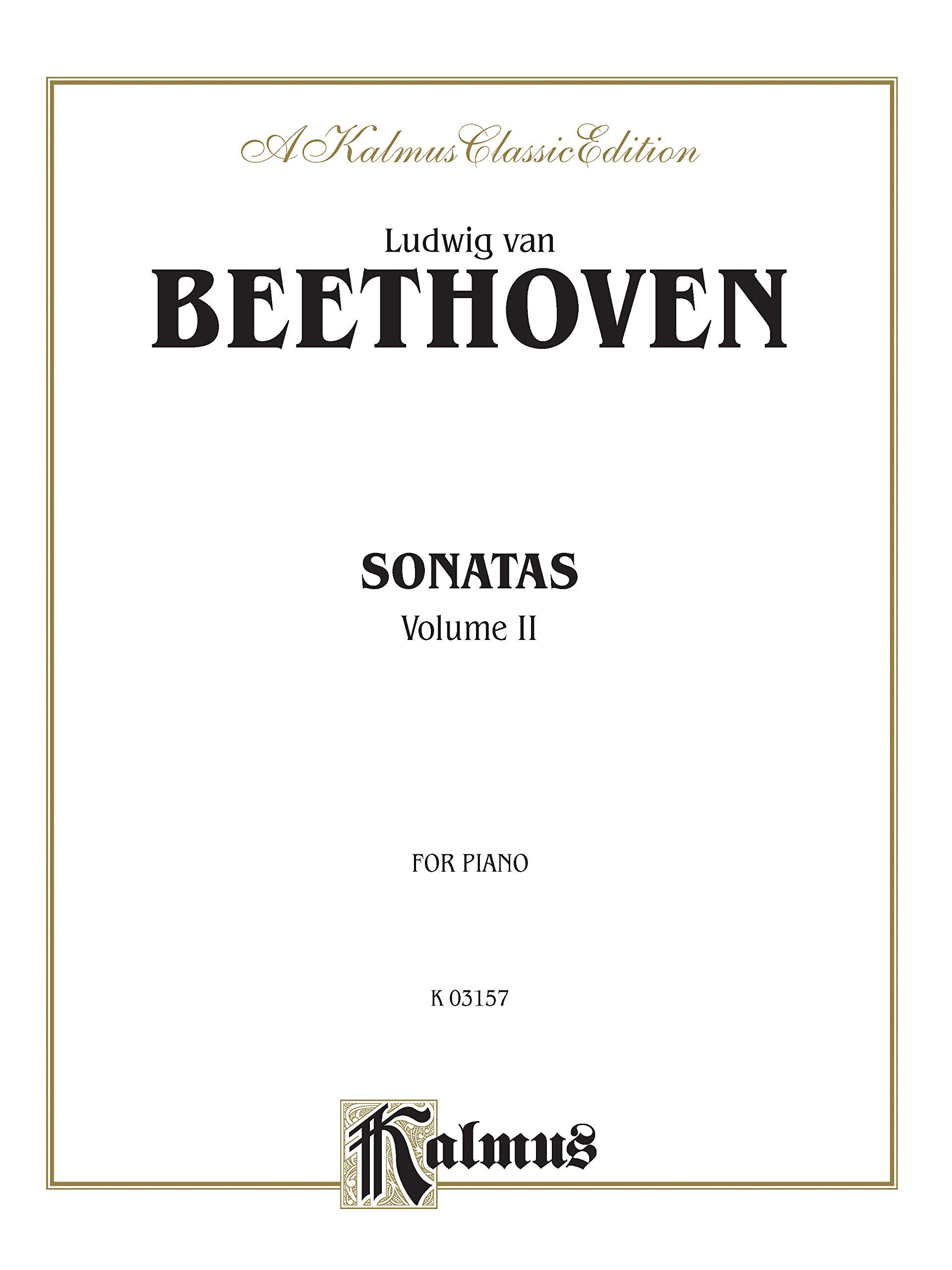 Sonatas (Urtext), Vol 2 (Kalmus Edition, Vol 2),Used
