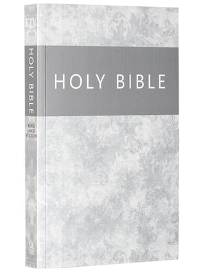 KJV Holy Bible, Outreach Bible  Softcover, King James Version, Silver Damask (KJV Outreach Editions),Used