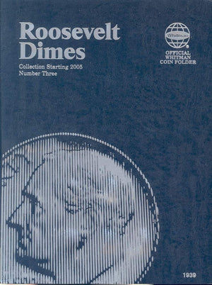Roosevelt Dimes Folder Starting 2005 (Official Whitman Coin Folder)-used