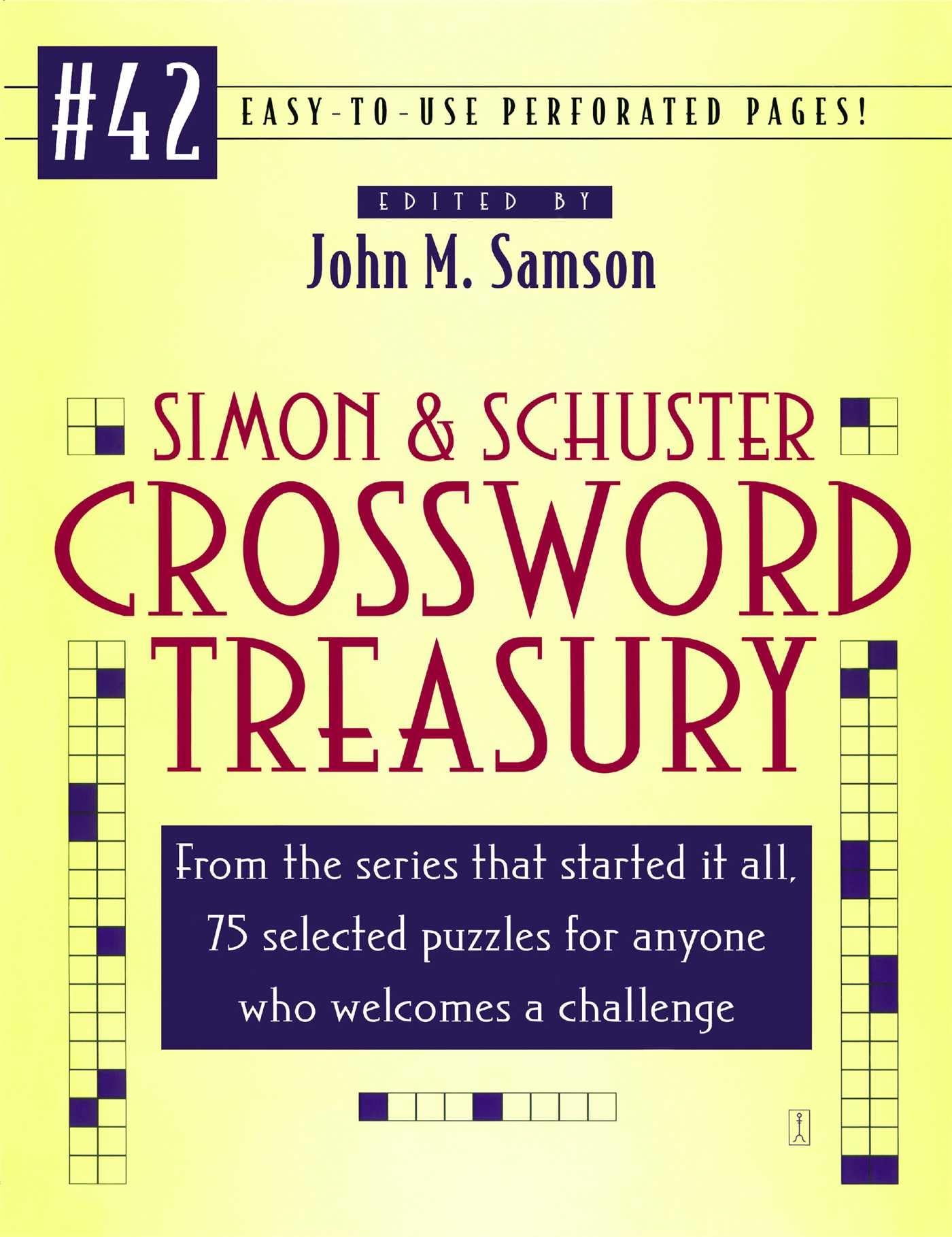 Simon and Schuster Crossword Treasury # 42 (Simon & Schuster Crossword Treasury),Used