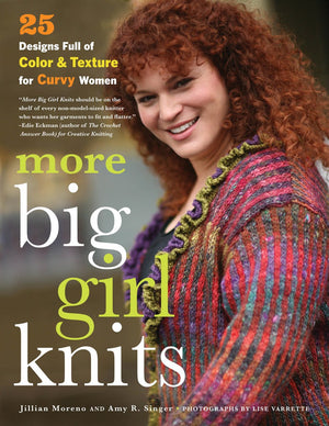 More Big Girl Knits: 25 Designs Full Of Color And Texture For Curvy Women-new