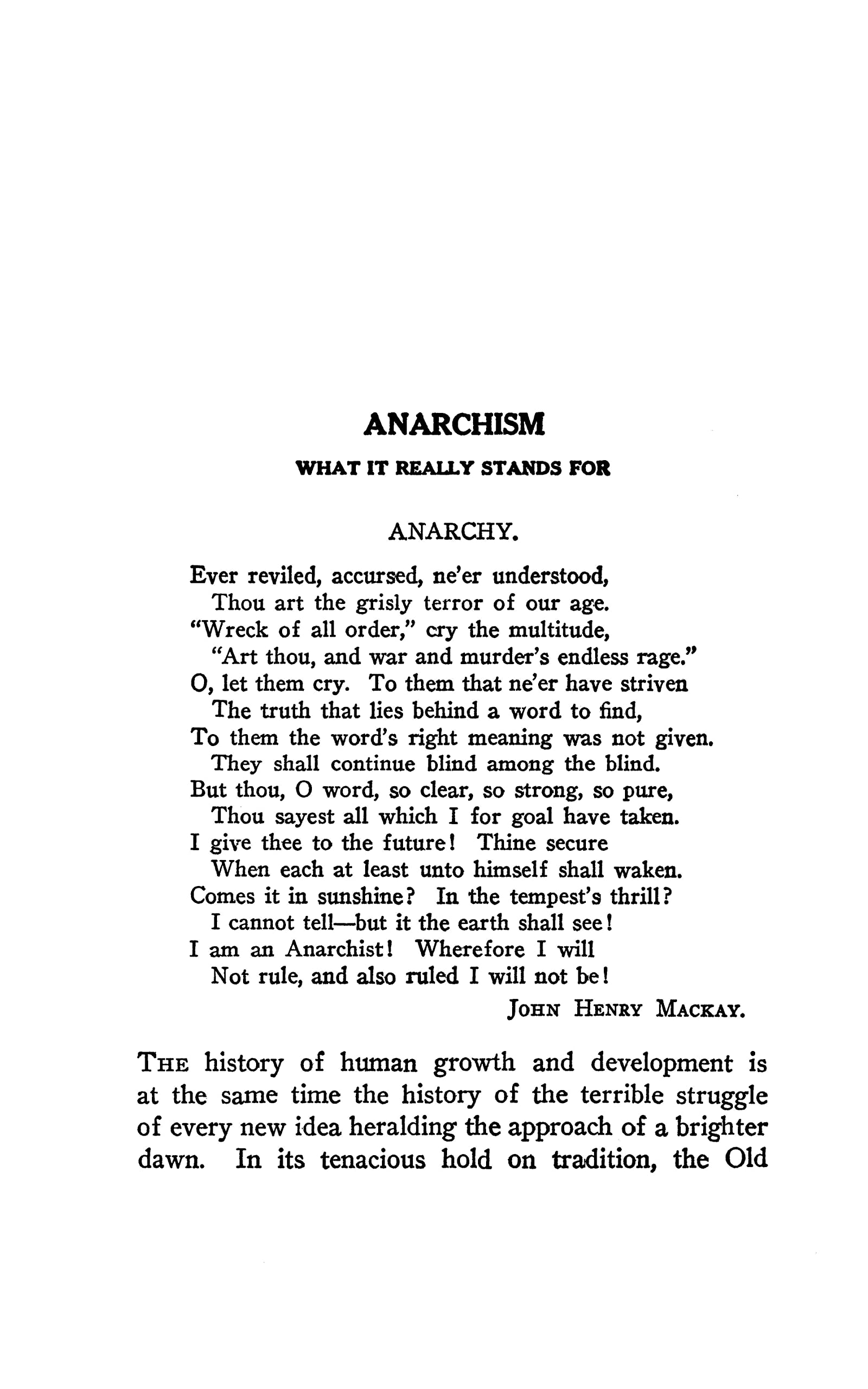 Anarchism And Other Essays (Dover Books On History, Political And Social Science)