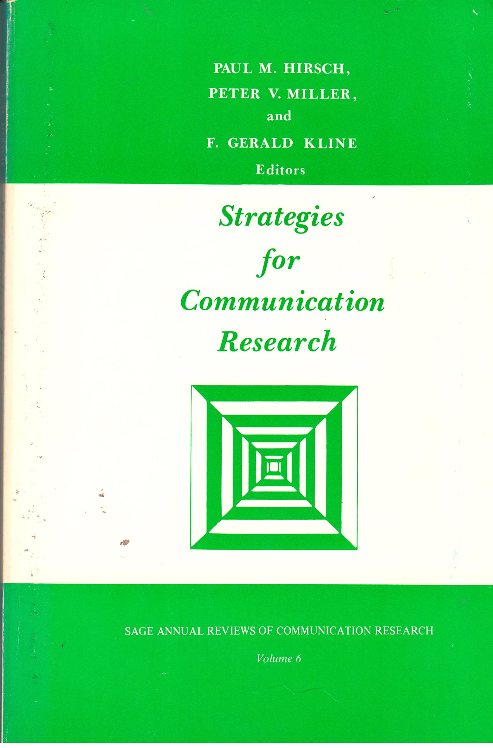 Strategies for Communication Research (SAGE Series in Communication Research),Used