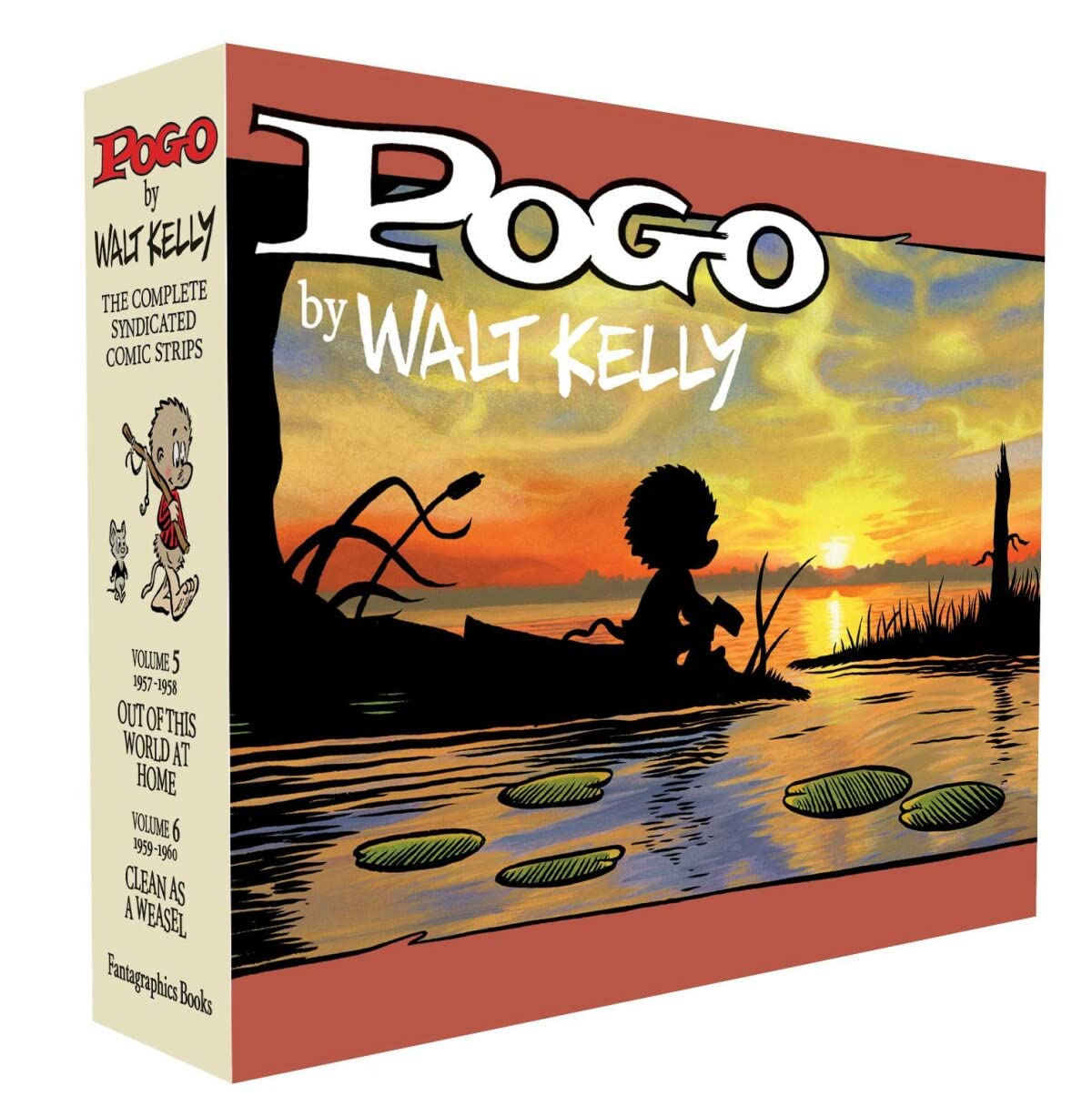 Pogo: The Complete Syndicated Comic Strips Vols. 5 & 6 Boxed Set (POGO COMP SYNDICATED STRIPS HC BOX SET),Used