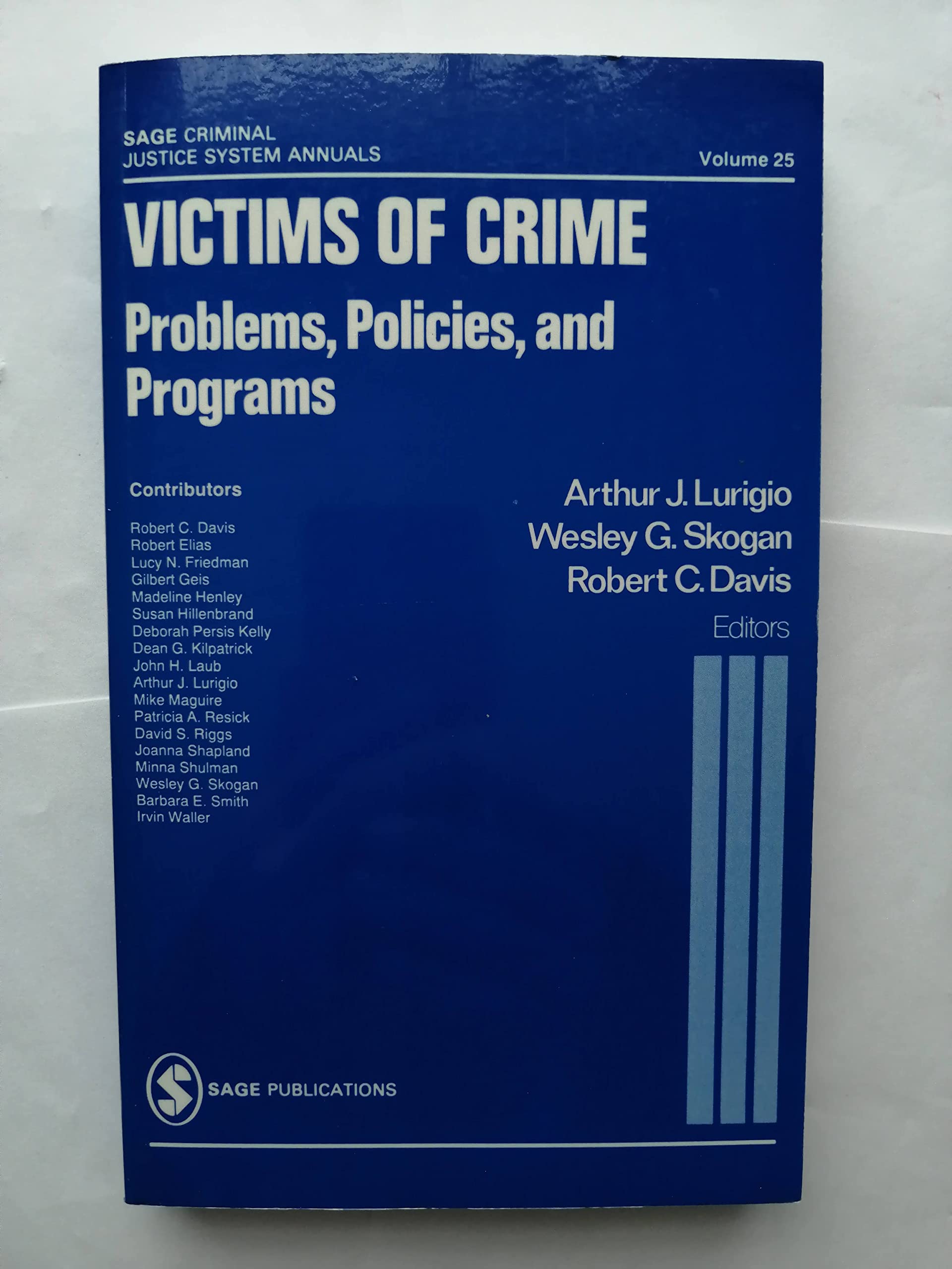 Victims of Crime: Problems, Policies, and Programs, Vol. 25 (Sage Criminal Justice System Annuals),Used