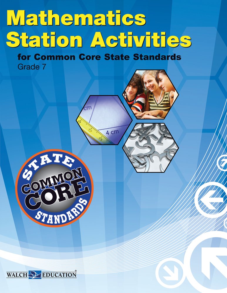 Station Activities For Common Core Mathematics, Grade 7,New