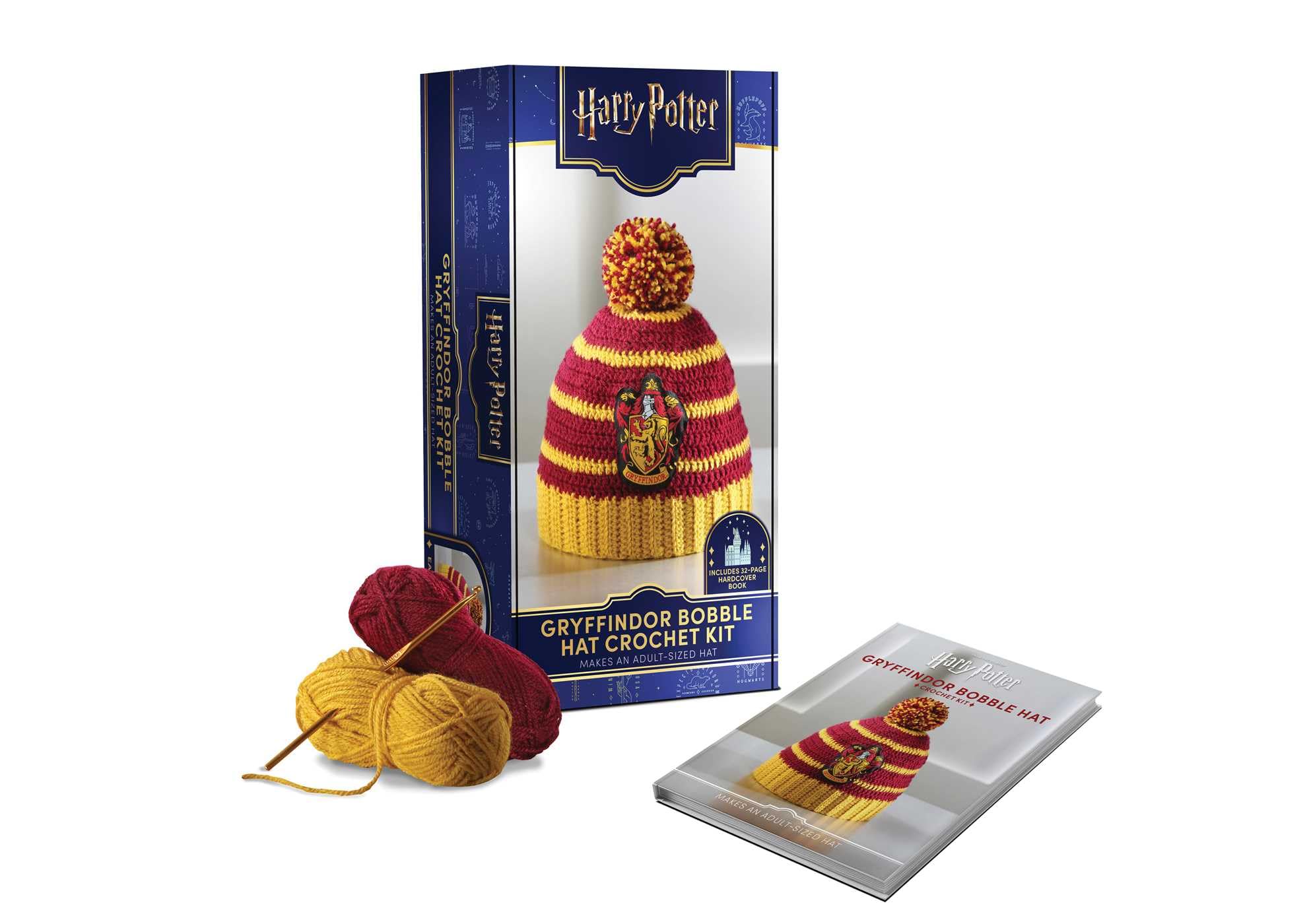 Harry Potter: Gryffindor PomPom Beanie Crochet Kit