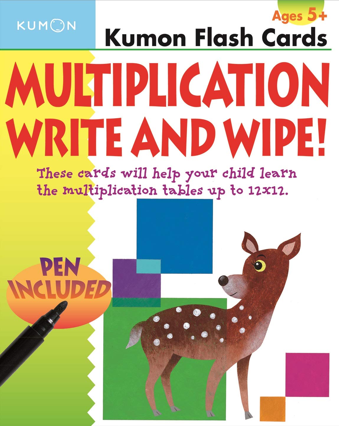 Multiplication Write and Wipe Flash Cards (Kumon Flash Cards),New