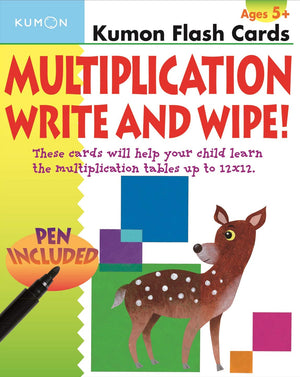 Multiplication Write and Wipe Flash Cards (Kumon Flash Cards),New