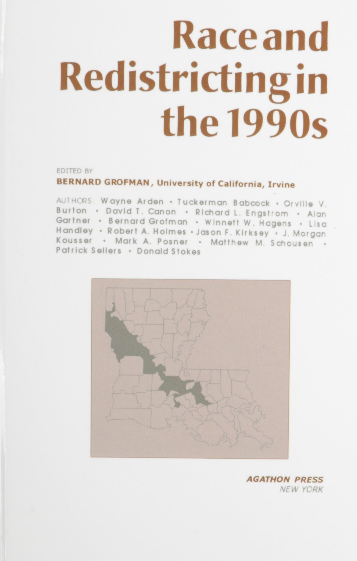 Race and Redistricting in the 1990s (Agathon Series on Representation),Used