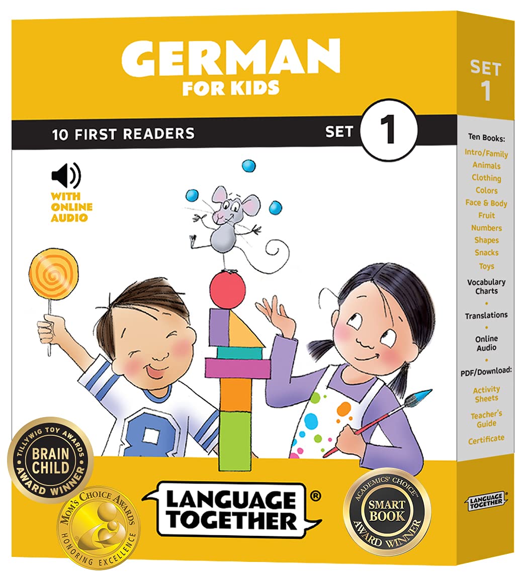 German For Kids: First Readers Box Set  10 Beginning Readers With Online Audio  Build Confidence With German Words (Ages 38) B