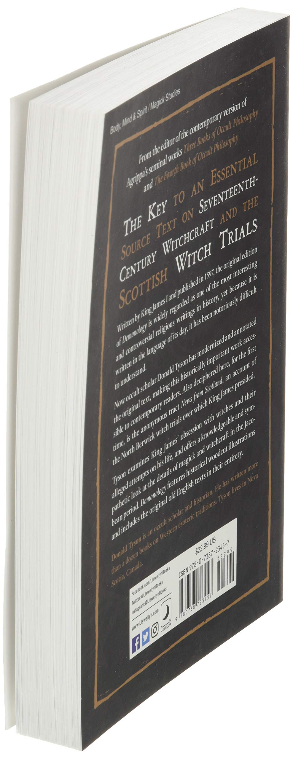 Llewellyn Publications The Demonology of King James I - Original Text of Daemonologie & News from Scotland