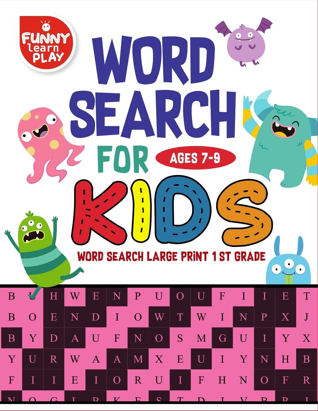Word Search For Ages 79 Kids: Word Search for Kids Ages 79 Activity Book for Education & Learning (Word Search Puzzles Large P,Used