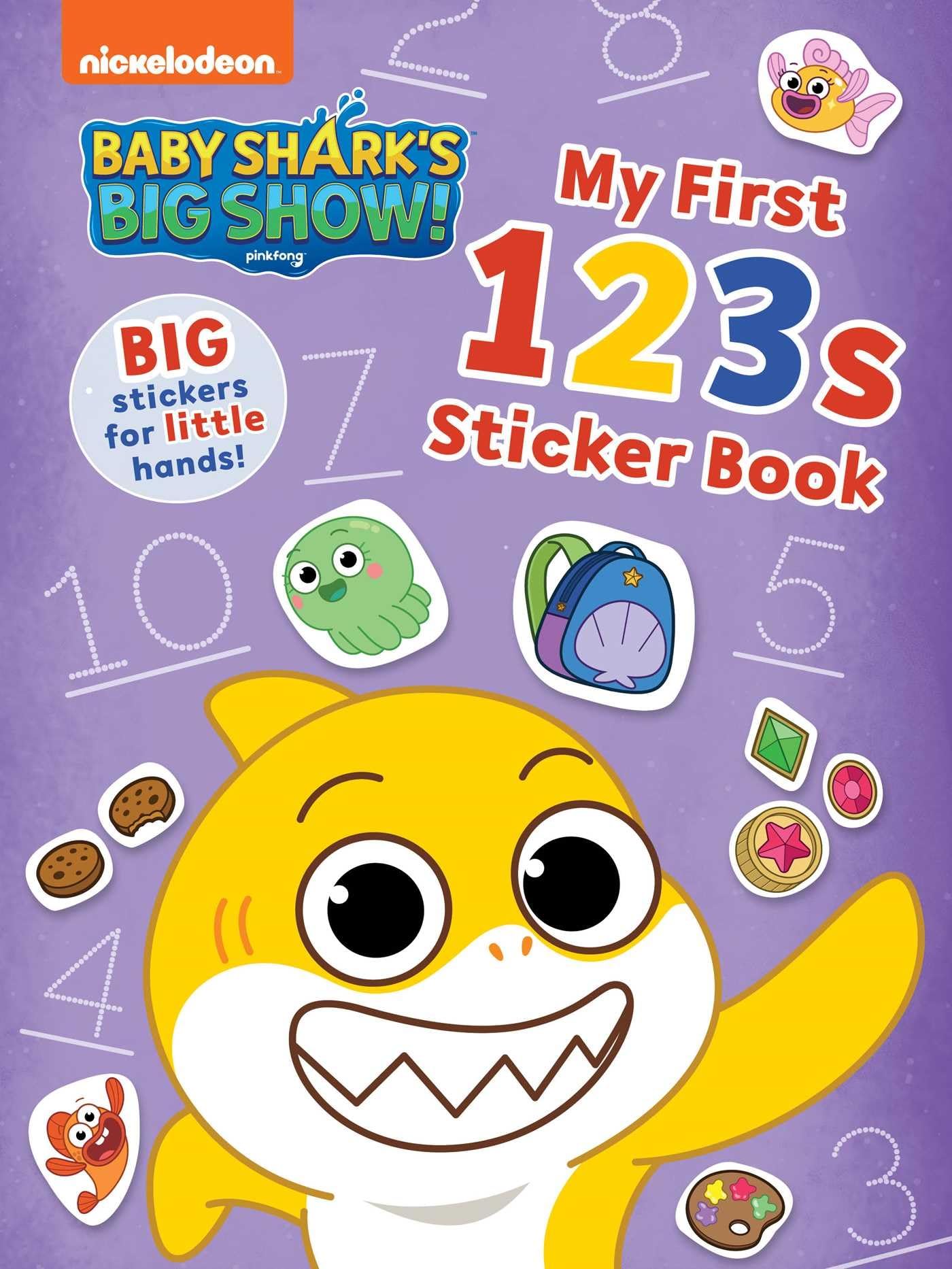 Baby Shark'S Big Show!: My First 123S Sticker Book: Activities And Big, Reusable Stickers For Kids Ages 3 To 5,Used