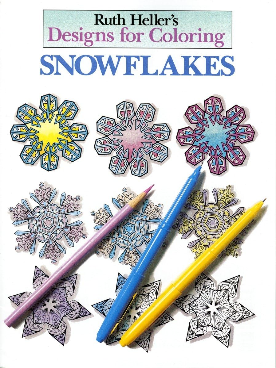 Designs For Coloring: Snowflakes,Used