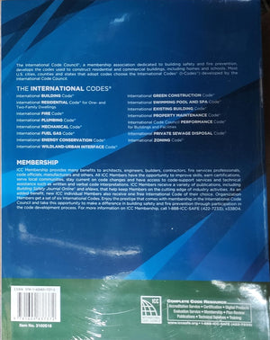 2018 International Residential Code for One and TwoFamily Dwellings (International Code Council Series),New