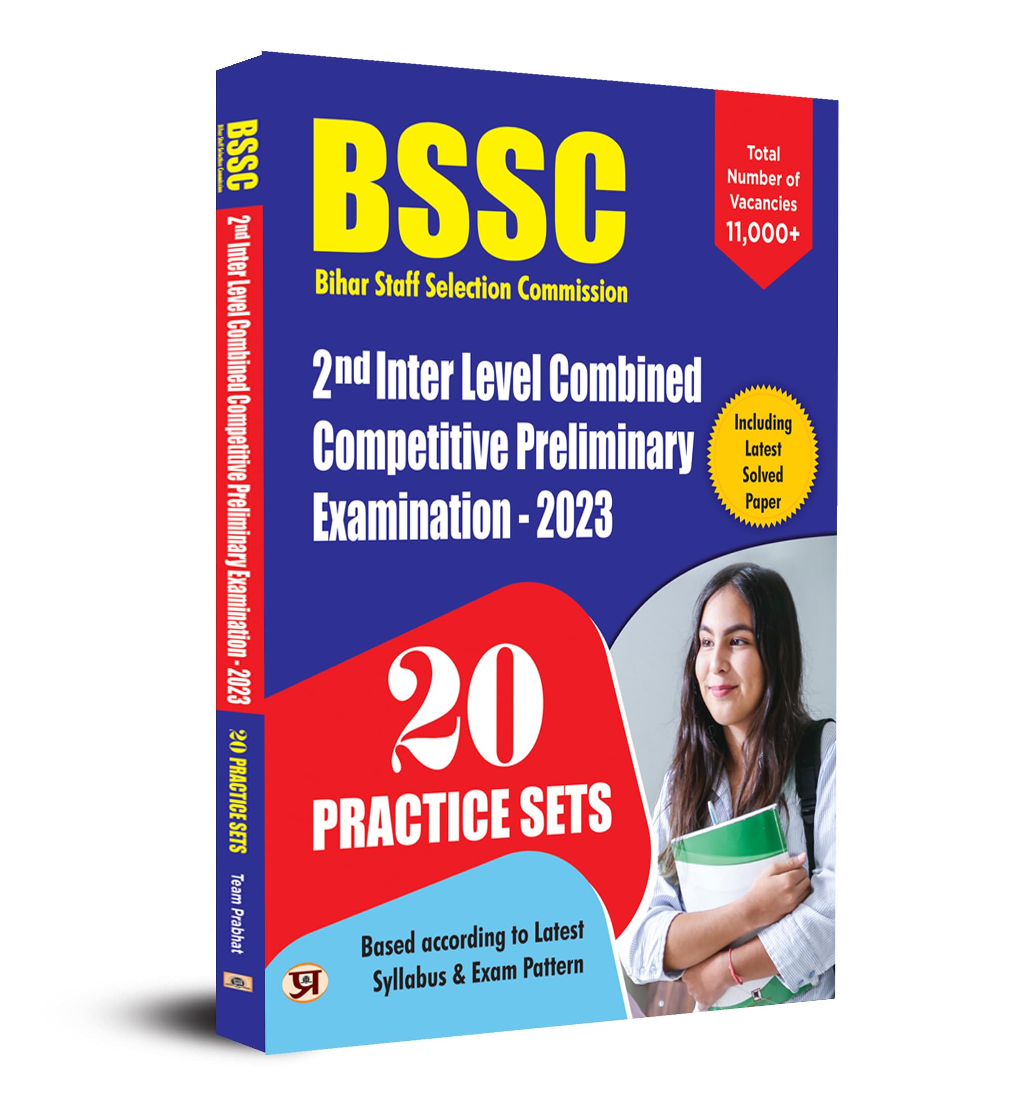 Bssc Bihar Staff Selection Commission Combined Competitive Pre Exam 2Nd Inter Level Exam Book  Latest Syllabus & Pattern (20 Practice Sets 4 Option Every Question Include Latest Solved Paper)