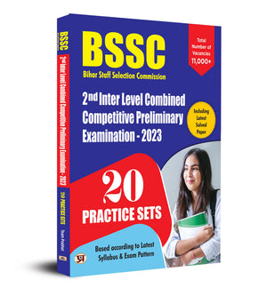 Bssc Bihar Staff Selection Commission Combined Competitive Pre Exam 2Nd Inter Level Exam Book  Latest Syllabus & Pattern (20 Practice Sets 4 Option Every Question Include Latest Solved Paper)