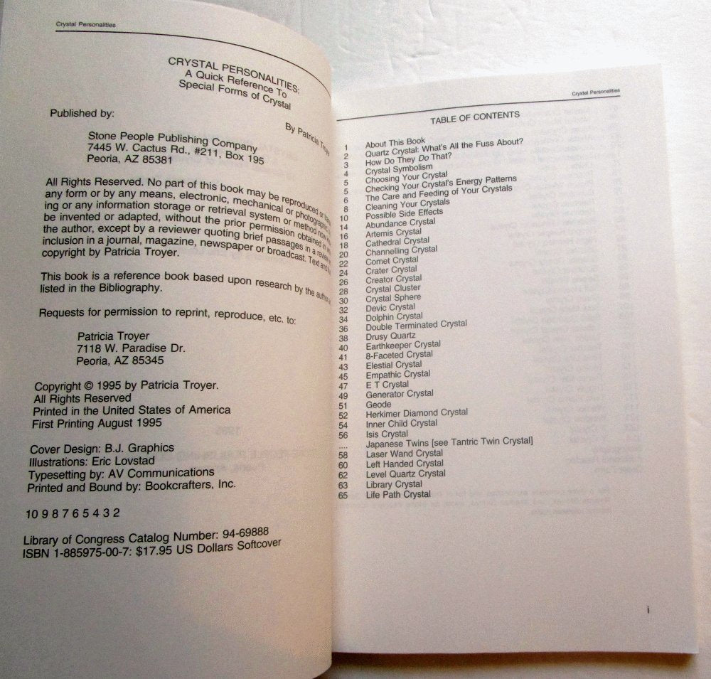 Crystal Personalities: A Quick Reference to Special Forms of Quartz (Crystals and New Age),Used