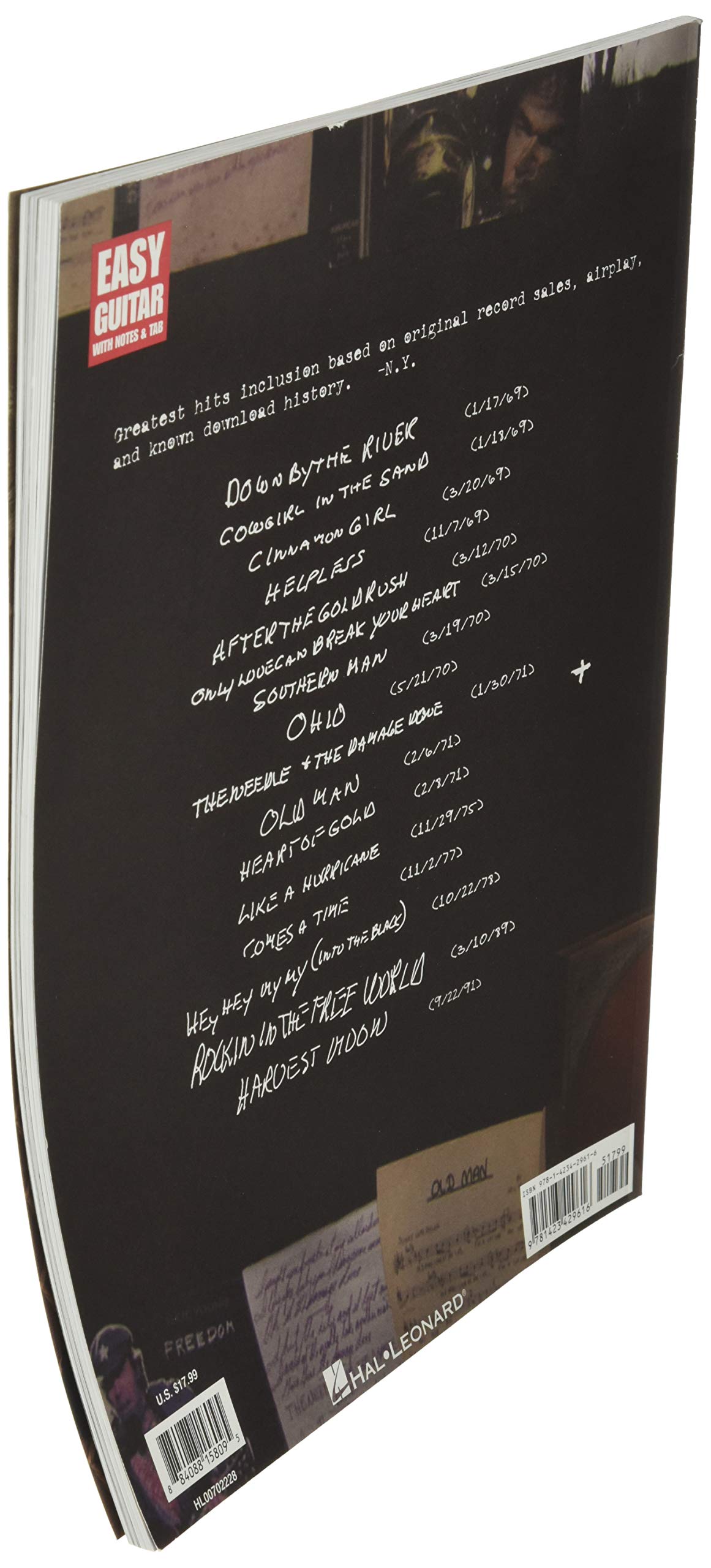 Neil Young Greatest Hits Easy Guitar With Notes And Tab,Used