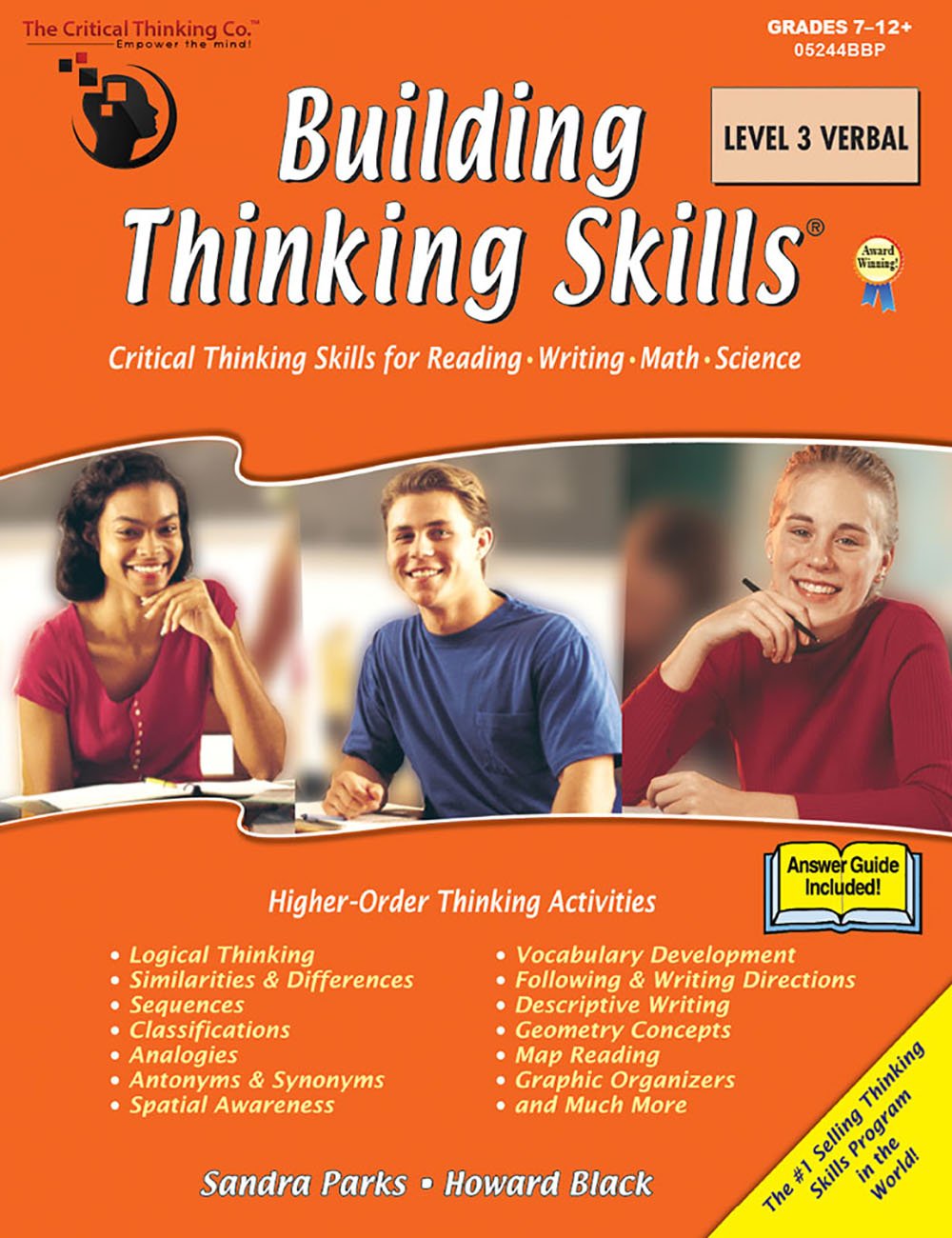 Building Thinking Skills Level 3 Verbal Workbook - Critical Thinking Skills for Reading, Writing, Math, & Science (Grades 7-12)-New