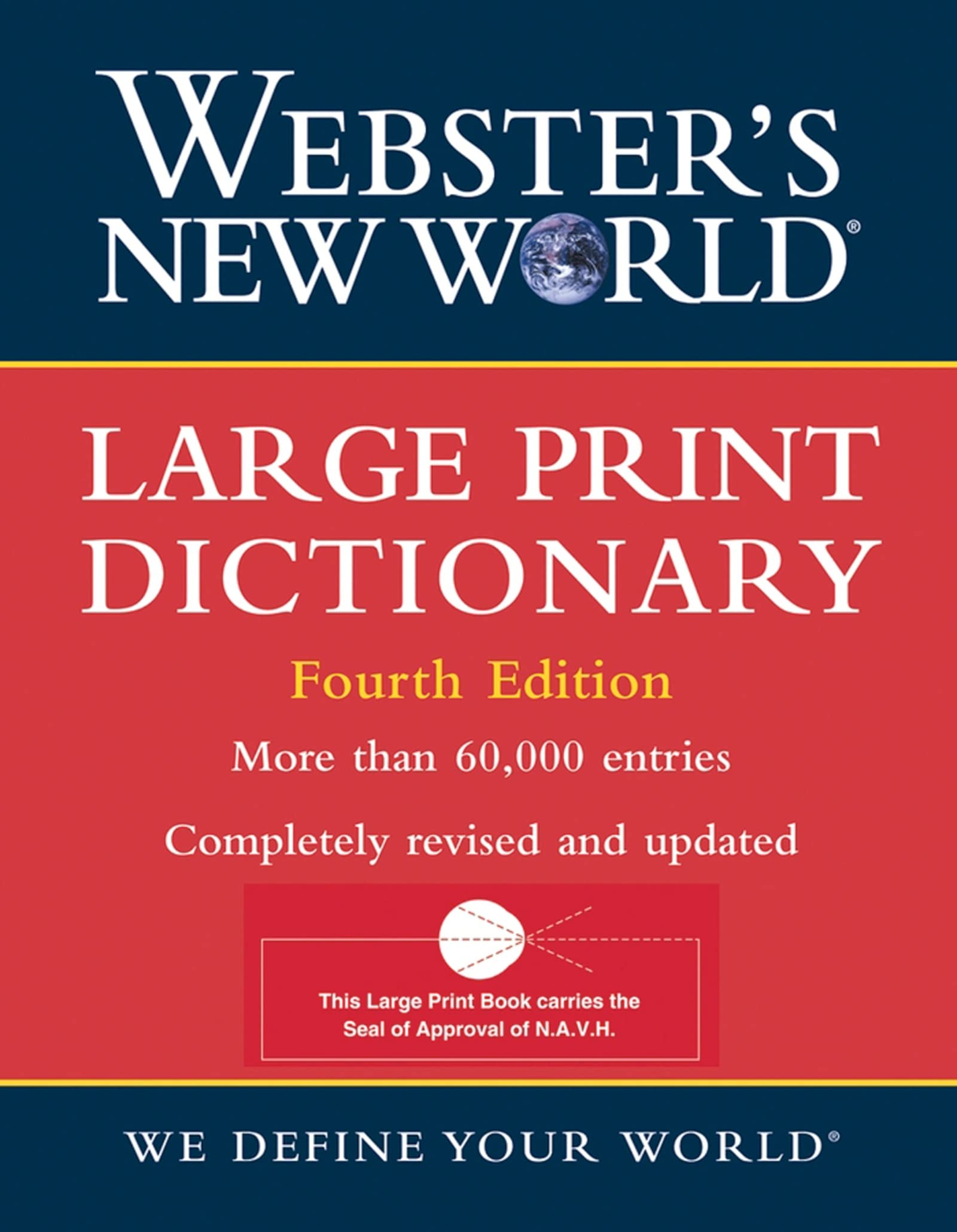 Webster's New World Large Print Dictionary,Used