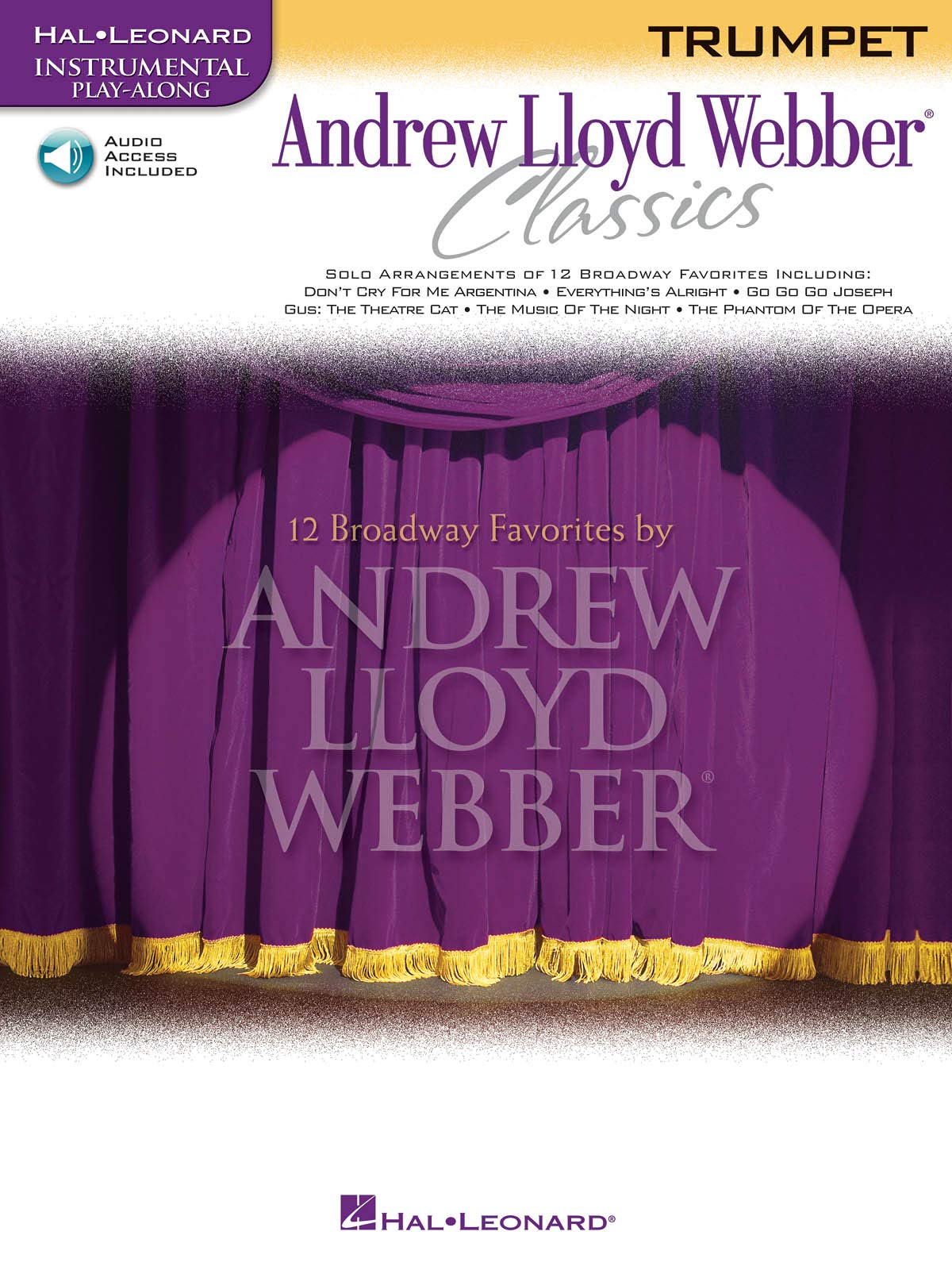 Andrew Lloyd Webber  Classics: Trumpet Playalong Book With Online Audio (Instrumental Play Along)