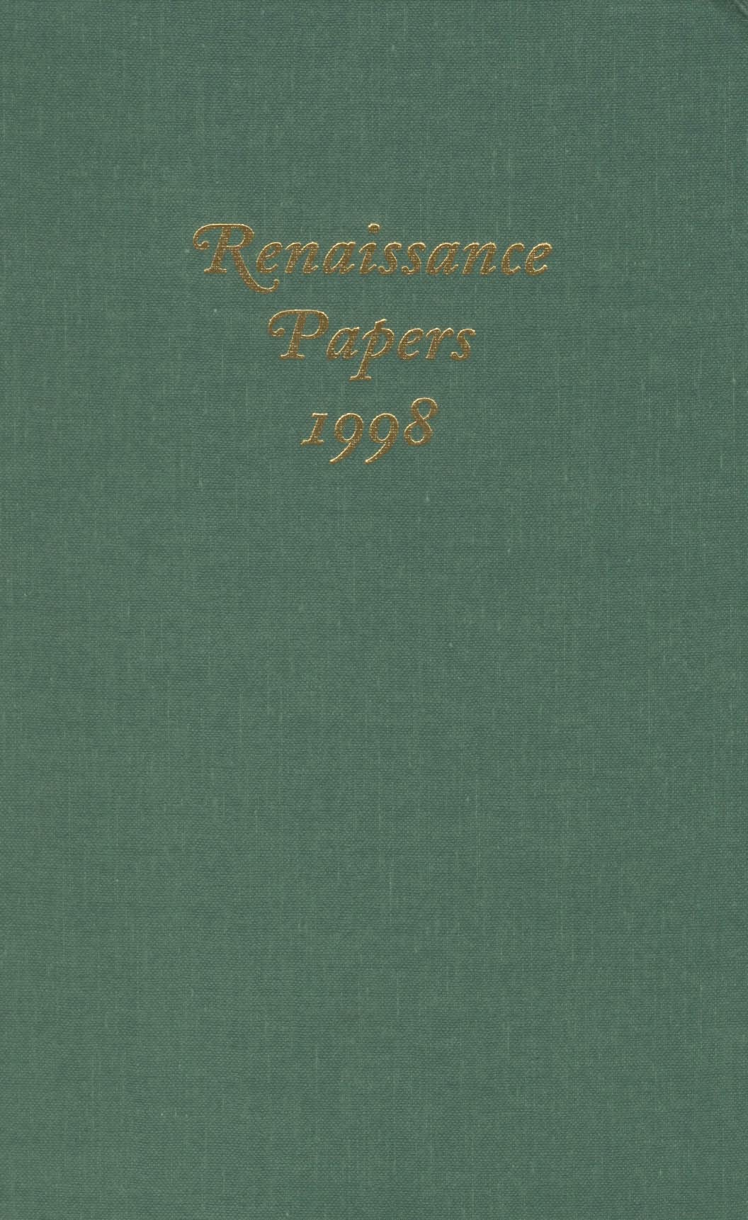 Renaissance Papers 1998 (Renaissance Papers, 3),Used