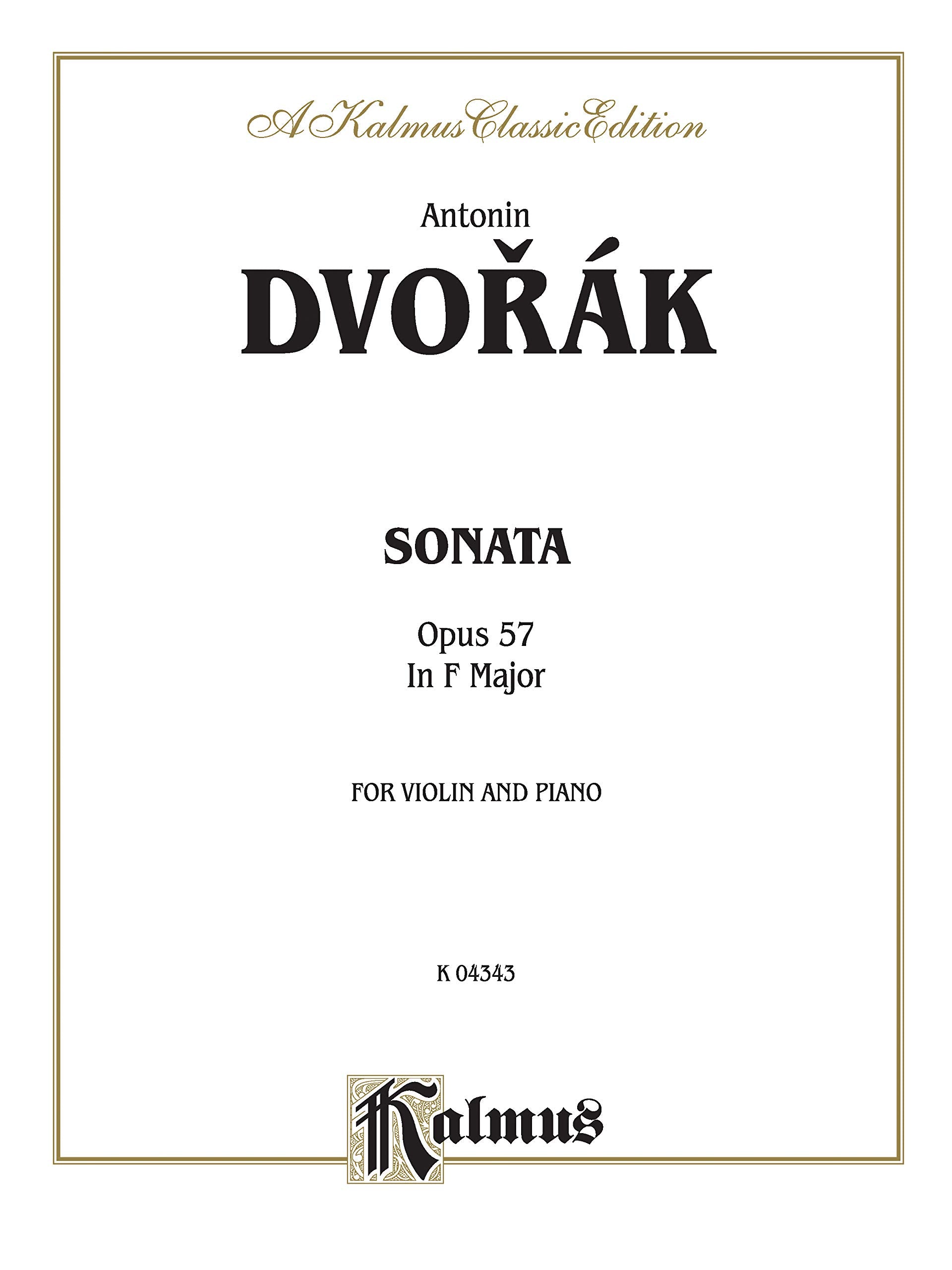 Sonata in F Major, Op. 57 (Kalmus Edition),Used