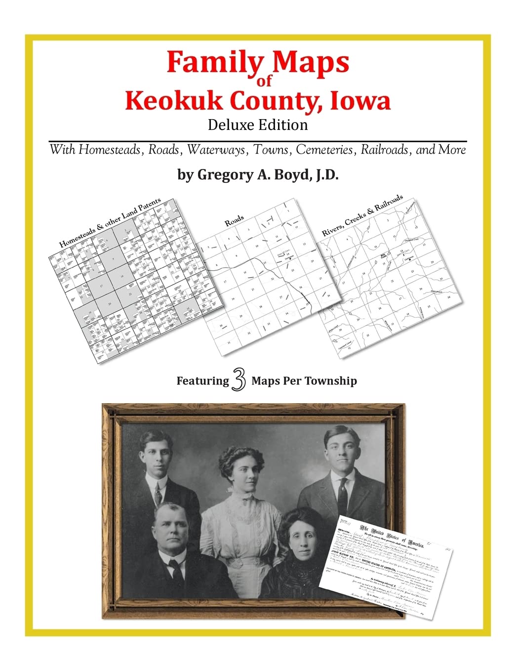 Family Maps of Keokuk County, Iowa,Used