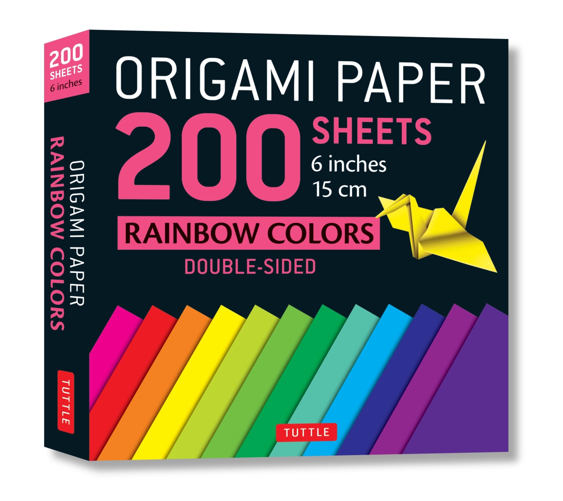Origami Paper 200 sheets Rainbow Colors 6' (15 cm): Tuttle Origami Paper: Double Sided Origami Sheets Printed with 12 Different ,Used