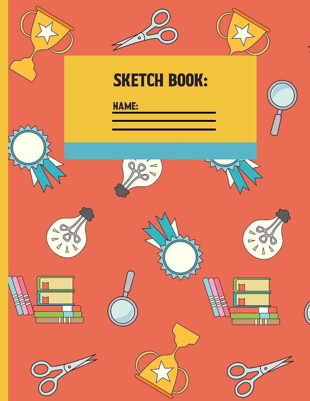Sketchbook: Geometry Back to school Sketch paper to draw and sketch in for students 120 pages (8.5 x 11 Inch).,Used