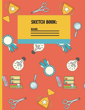 Sketchbook: Geometry Back to school Sketch paper to draw and sketch in for students 120 pages (8.5 x 11 Inch).,Used