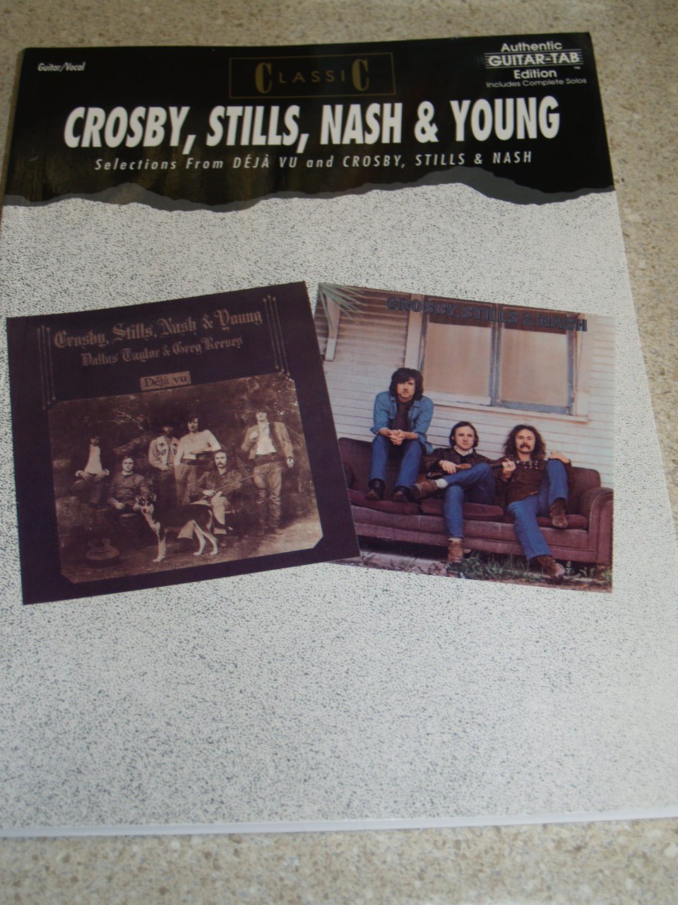Classic Crosby, Stills, Nash & Young  Selections from Deja Vu and Crosby, Stills & Nash: Authentic Guitar TAB (Authentic Guita,Used