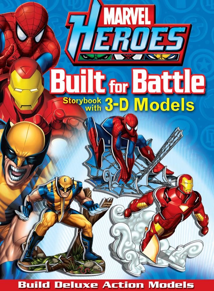 Marvel Heroes Built for Battle: Storybook With 3d Models (Pressout Play),Used