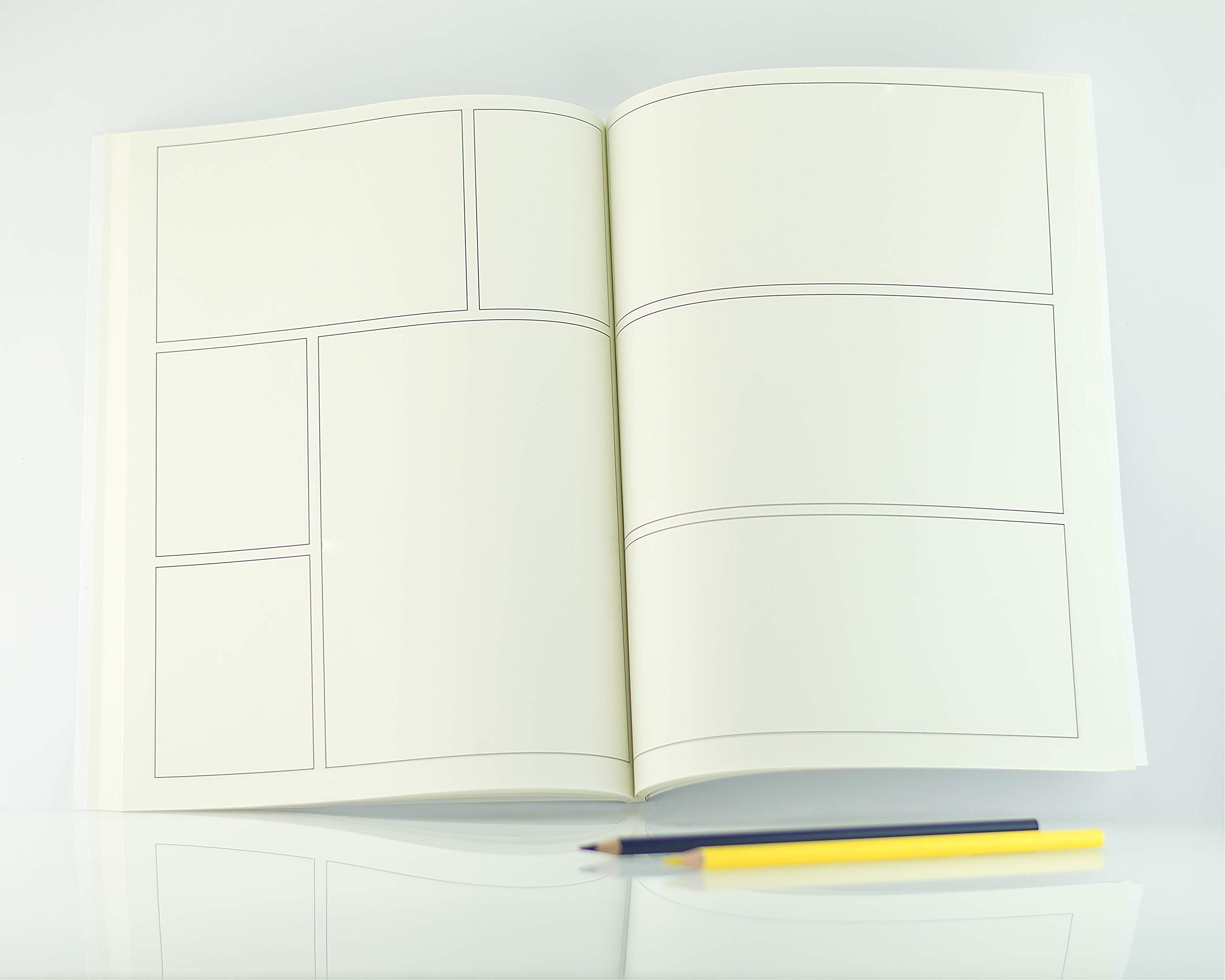 Krisp Add Your Own Cover Art Blank Comic Book Storyboard Notebook.