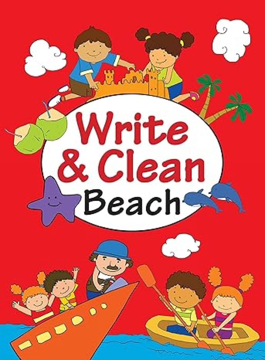 Activity Book : Write & Clean-Beach-Wipe And Clean Activity Book