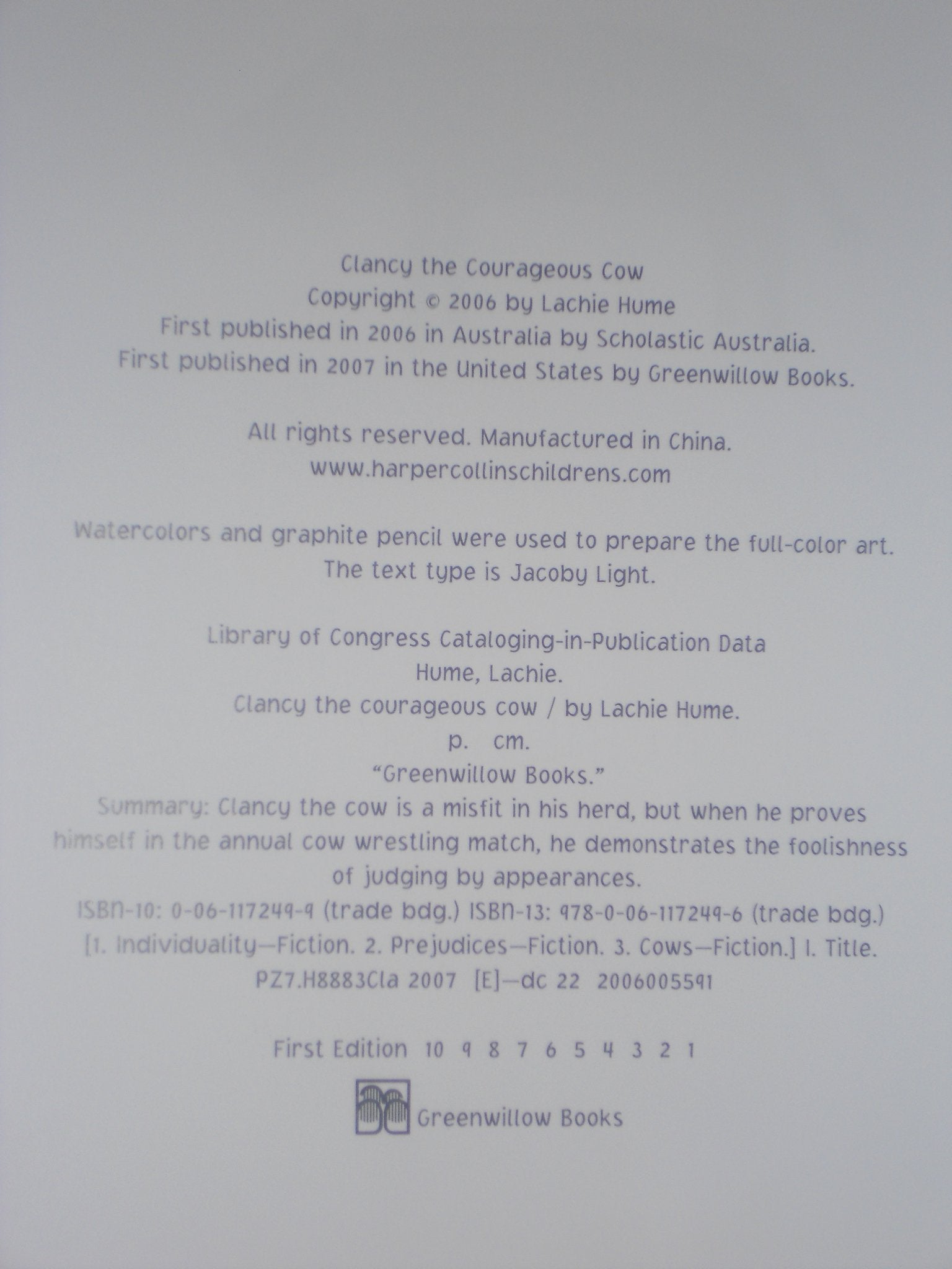 Clancy the Courageous Cow,New