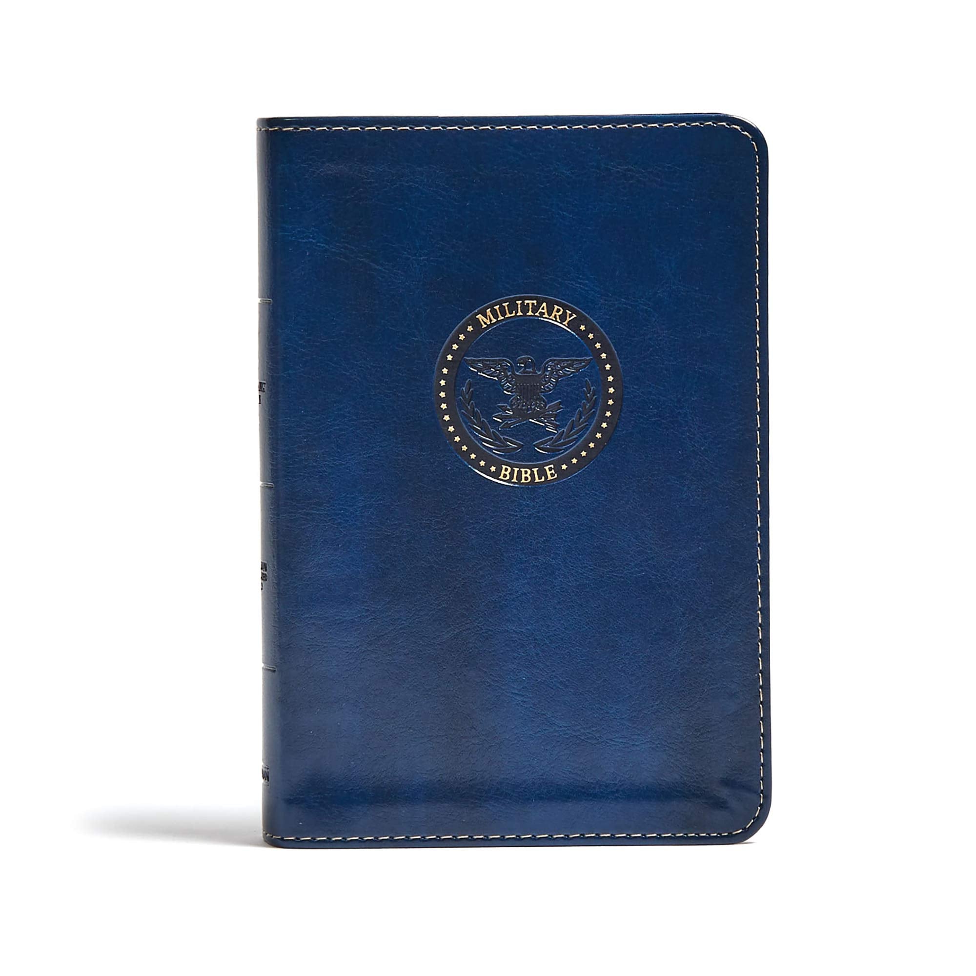 CSB Military Bible, Royal Blue LeatherTouch, Red Letter, Presentation Page, Articles, Study Helps, Prayers, FullColor Maps, Eas,Used