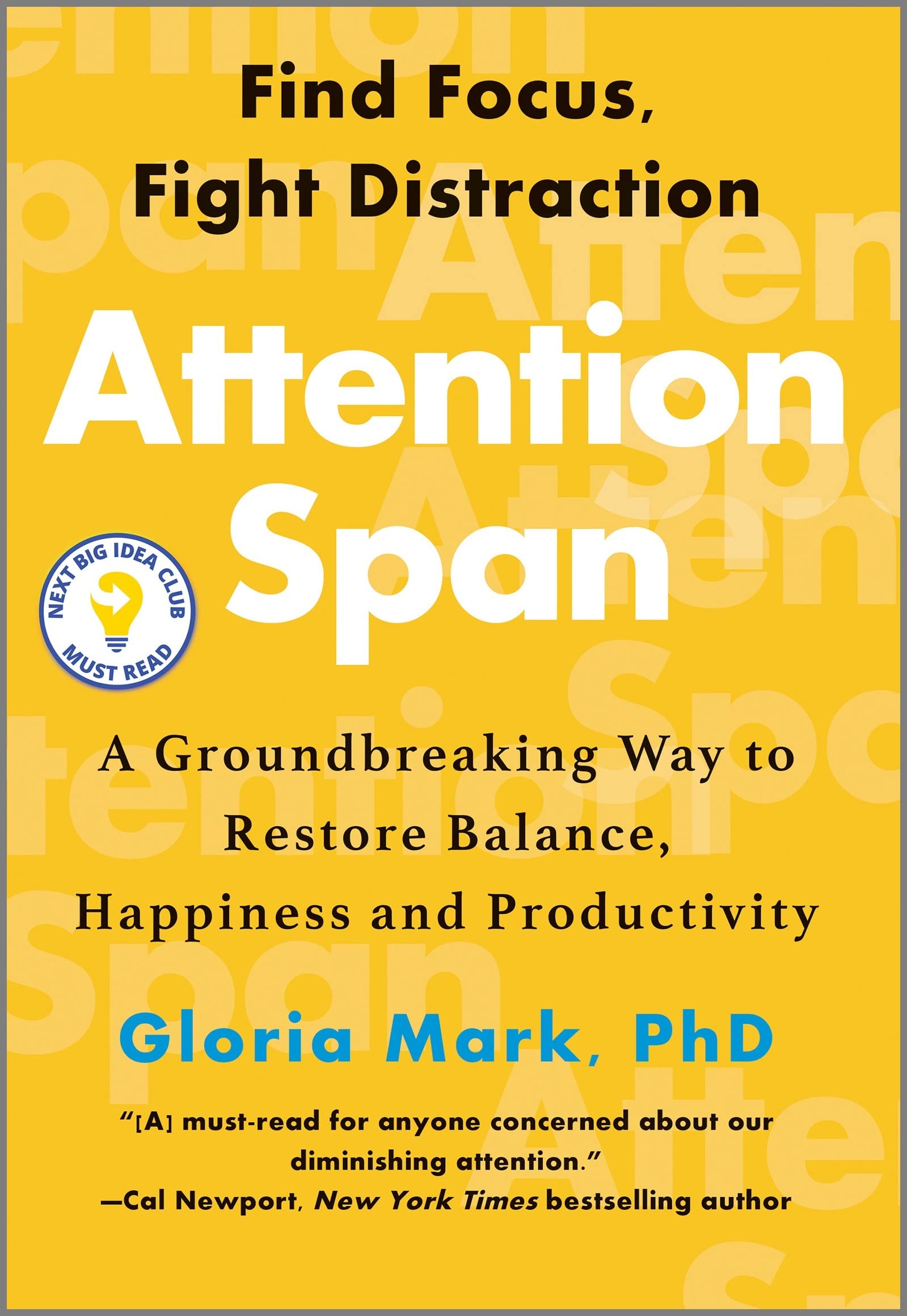 Attention Span: A Groundbreaking Way To Restore Balance, Happiness And Productivity,Used
