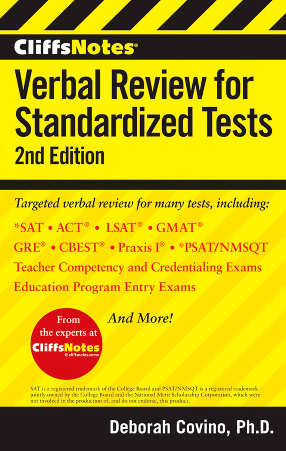CliffsNotes Verbal Review for Standardized Tests, 2nd Edition (Cliffsnotes Testprep),Used