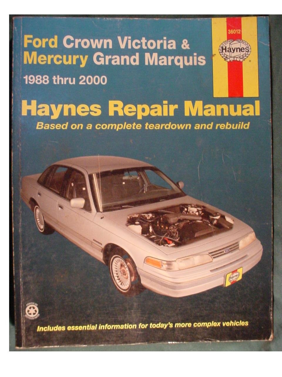 Haynes Ford Crown Victoria And Mercury Grand Marquis, 19882000 Manuals
