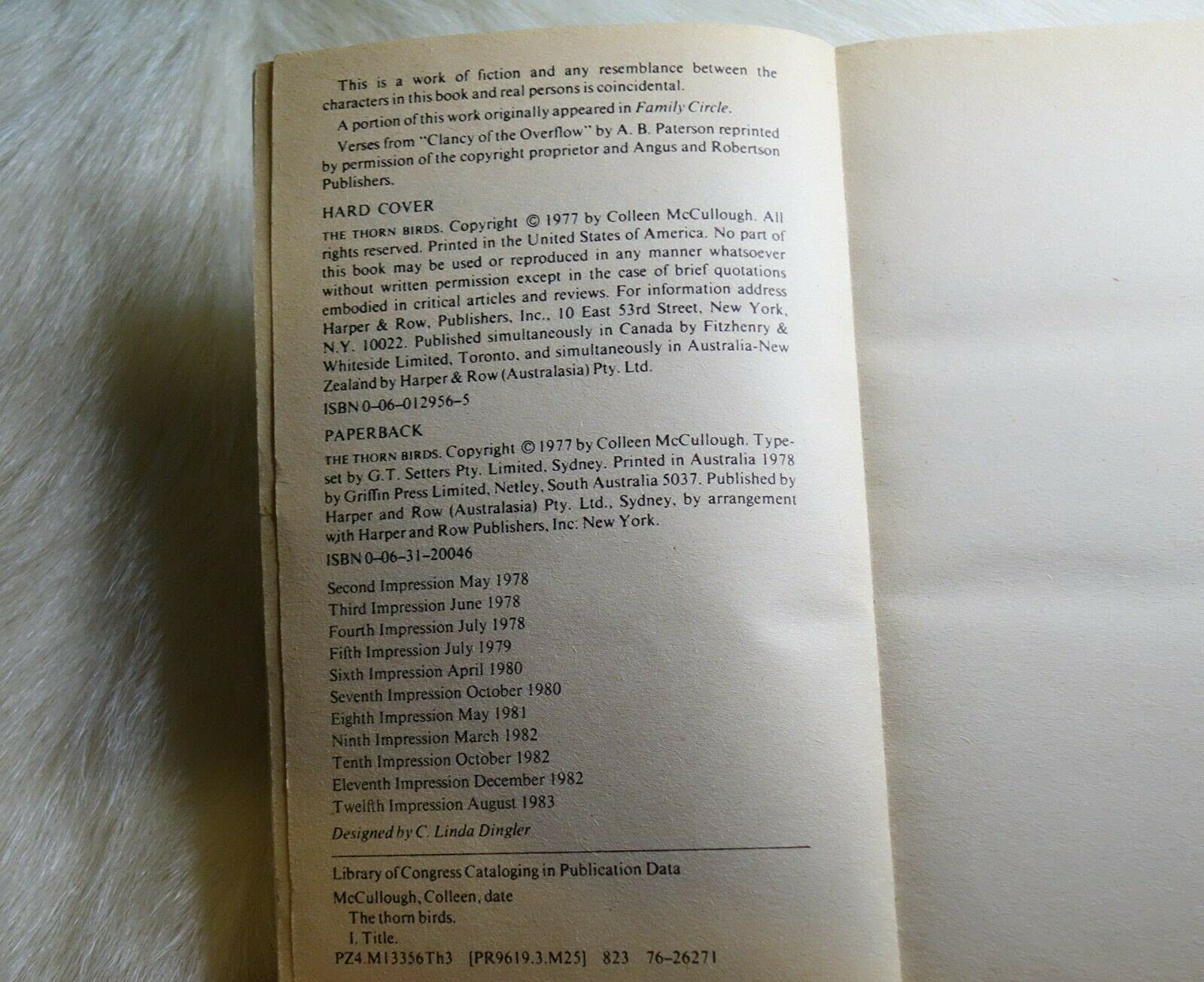 The Thorn Birds,Used