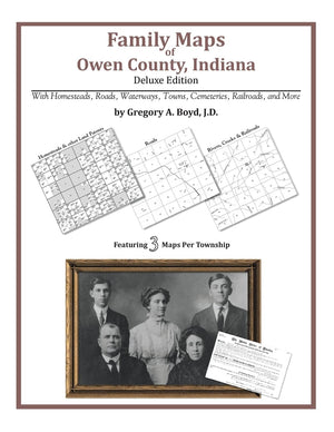 Family Maps of Owen County, Indiana,Used