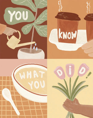 Love Muchly Greeting Cards: Thank You  You Know What You Did (Pack Of 6)