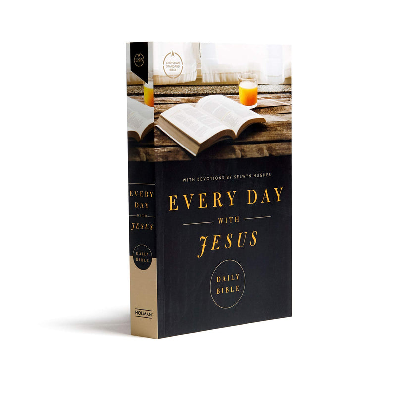 CSB Every Day with Jesus Daily Bible, Trade Paper Edition, Black Letter, 365 Days, One Year, Reading Plan, Devotonals, EasytoR,New